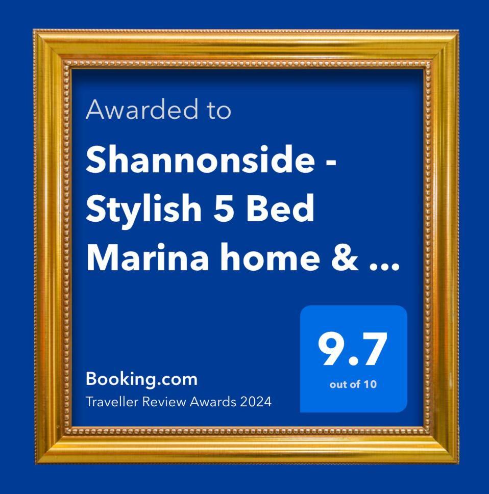Shannonside - Stylish 5 Bed Marina Home & 40Ft Mooring Termonbarry Exterior photo